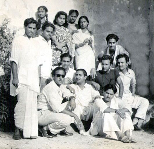 A true rare photograph with many stars of Bollywood playback singing golden era. This photograph was probably taken in early 1950's.