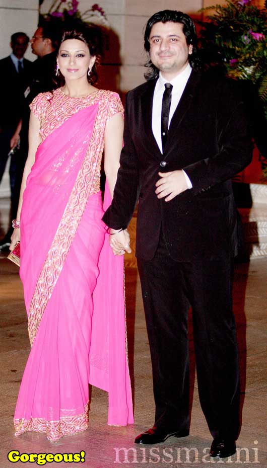 Sonali Bendre and Goldie Behl at Antilla