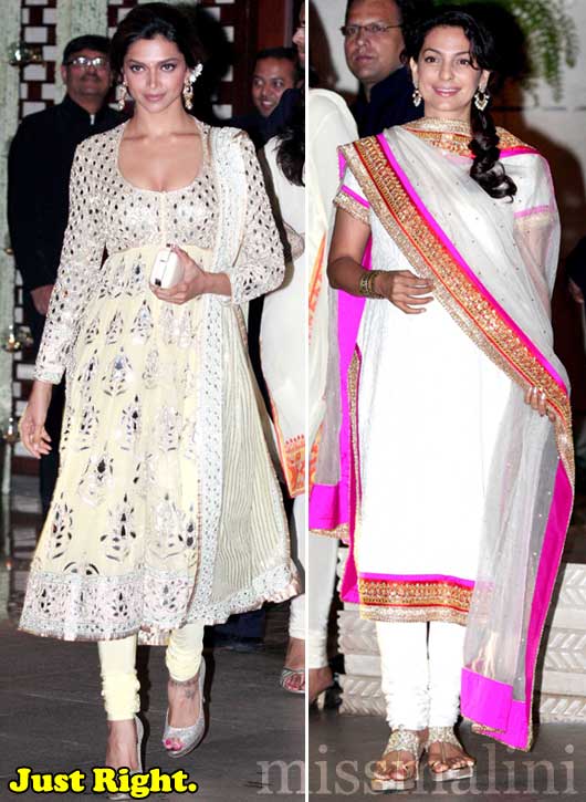 Deepika Padukone and Juhi Chawla