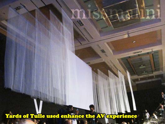 The Av Screens with Tulle