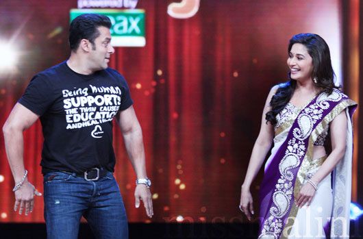 Salman Khan and Madhuri Dixit on Jhalak Dhikhhla Jaa