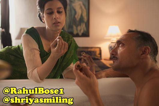 Shriya Saran and Rahul Bose in a scene from Midnight's Children