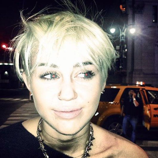 Miley Cyrus' new haircut