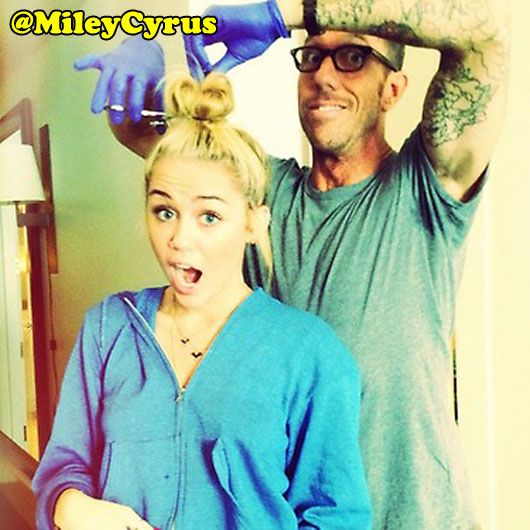 Miley Cyrus Debuts Her New Do!