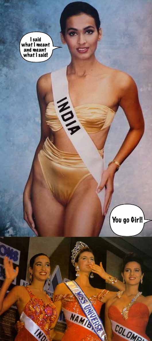 Madhu at the Miss Universe 1992