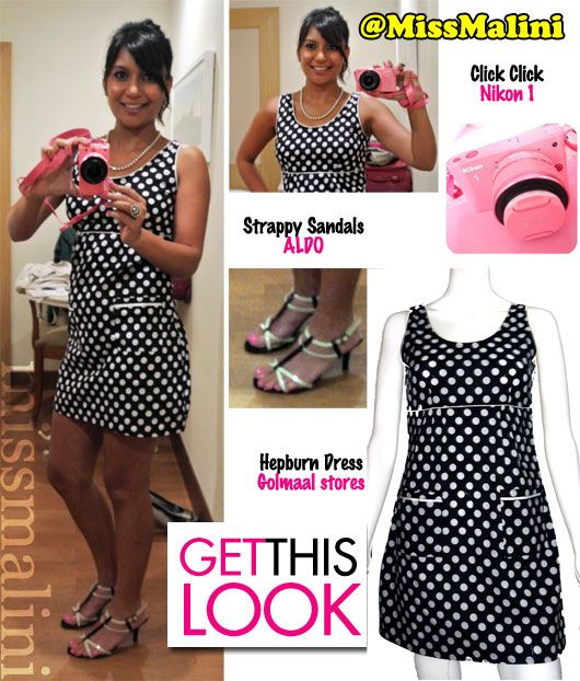 Get This Look: MissMalini in Polka Dots!