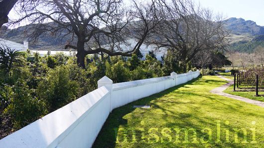 Outer wall at La Motte Wine Estate