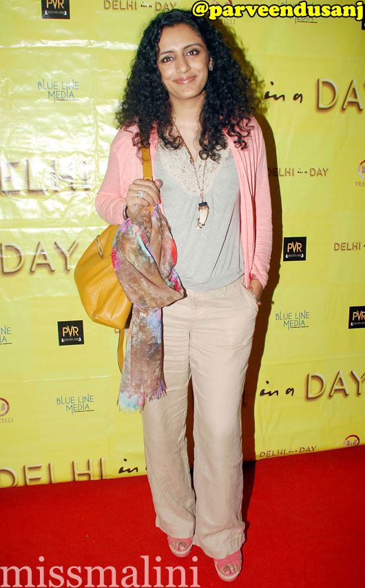 Parveen Dusanj at Delhi in a Day Press Screening