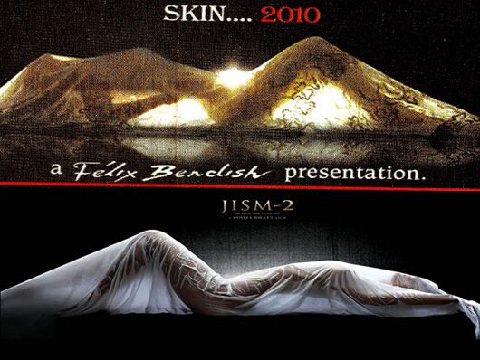 Felix's poster for a fashion show in 2010 in Goa and (below) the Jism-2 poster