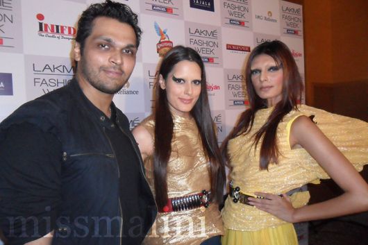 Swapnil Shinde with his models