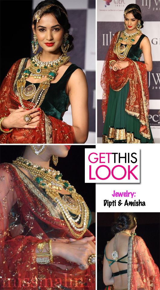 Get This Look: Sonal Chohan in Head-to-Toe Jewels at IIJW