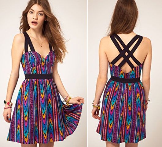 Aztec Printed Asos Dress