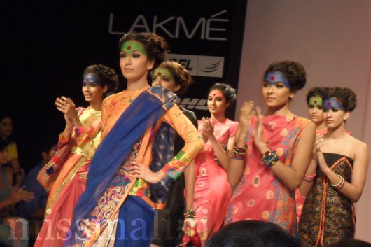 Similar make-up look at Deepika Govind at Lakme Fashion Week