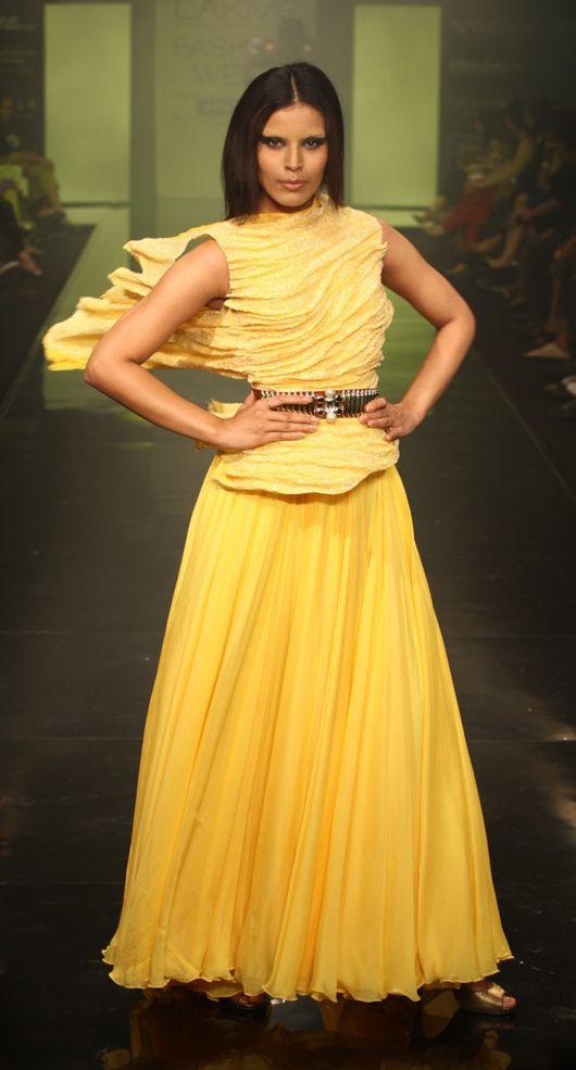 Deepti Gujral wears a Swapnil Shinde creation