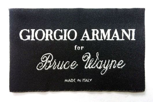Armani for Bruce Wayne