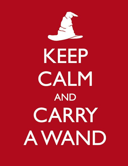 Keep Calm and Carry a Wand (photo courtesy | fanpop.com)