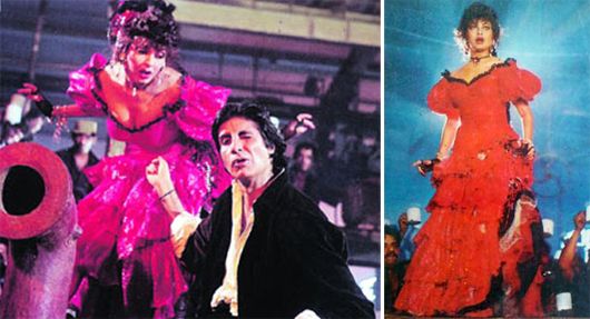 Kimi Katkar and Amitabh Bachchan in Hum (1991)