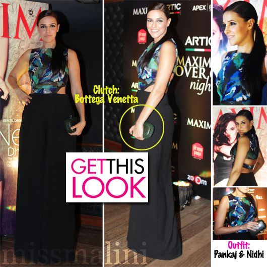 Neha Dhupia at the Maxim magazine cover celebration, yesterday