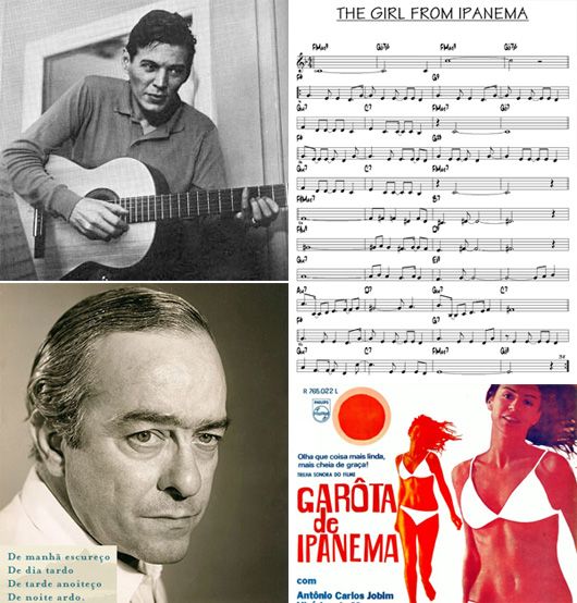 Antonio Carlos Jobim, Vinicius de Morais and the original album cover