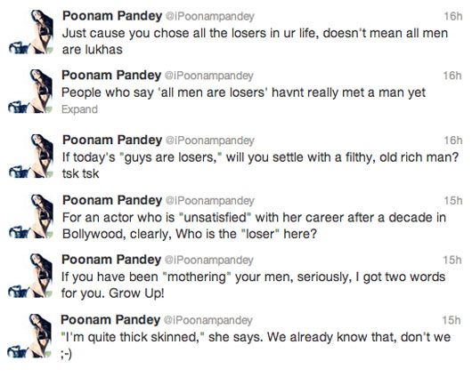 Poonam Pandey Lashes Out at Bipasha Basu!