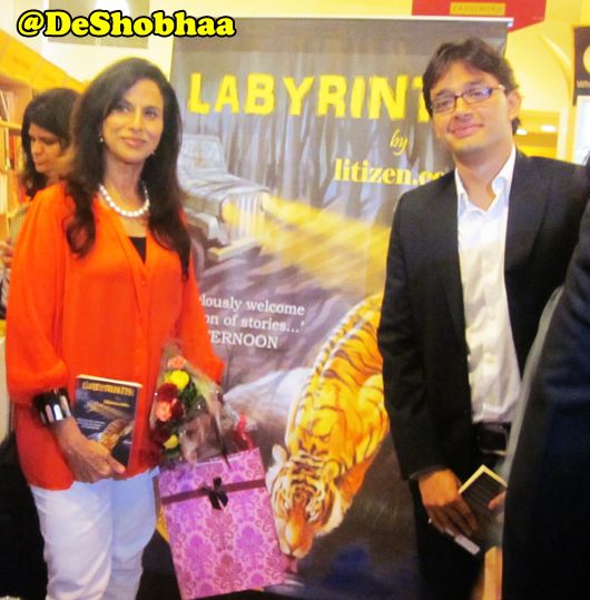 Shobhaa De with Rishabh Chaturvedi