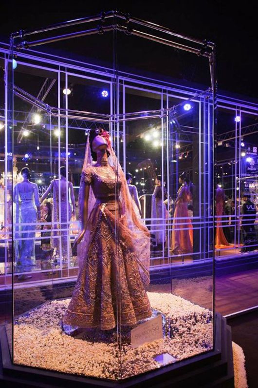 Bridal couture on display Bridal couture on display