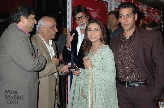 With Rani Mukherjee and Salman Khan