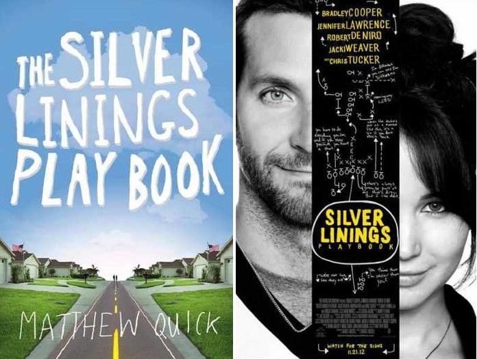 "Silver Linings Playbook" book + movie posters