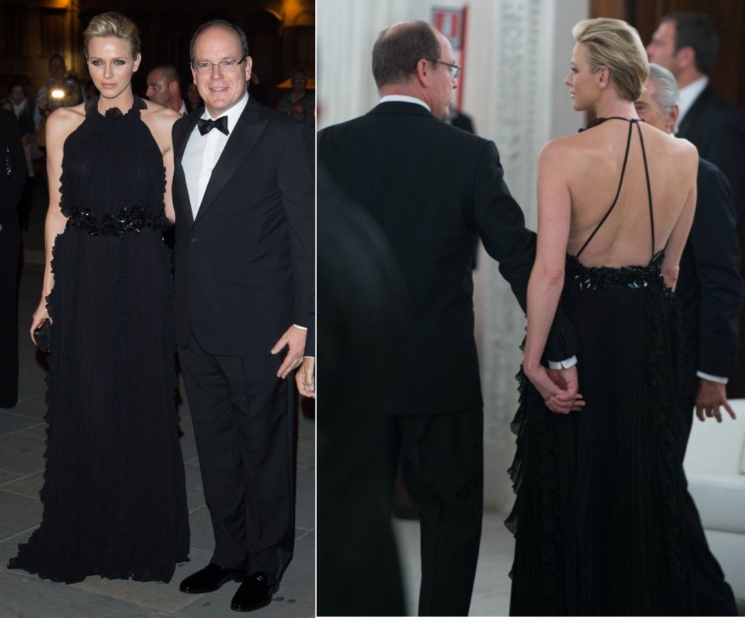 Prince Albert & Princess Charlene of Monaco at the 2012 Ballo del Giglio in Florence, Italy on October 10, 2012 (Photo courtesy | Gucci/Getty Images)