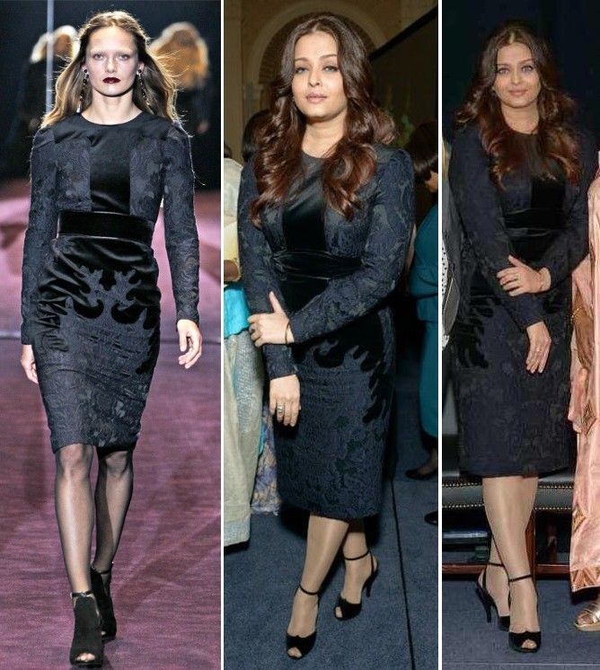 Aishwarya Rai-Bachchan in Gucci Autumn/Winter 2012 at the ‘Global Partnership Forum Women Leaders' event in New York on September 24th (Photo credit | GoRunway/Getty Images)
