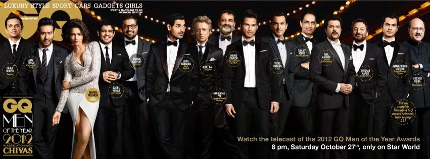 The 2012 GQ India Men of the Year winners (Photo courtesy | GQ India)
