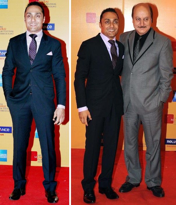 Rahul Bose & Anupam Kher at the opening night of the 14th Mumbai Film Festival (Photo courtesy | Yogen Shah)