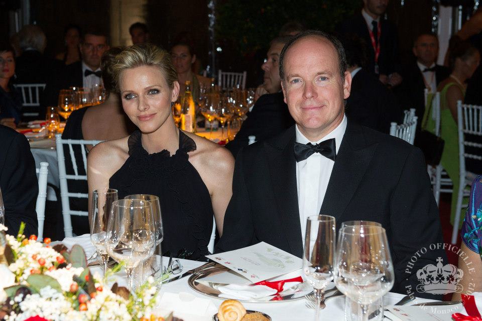Prince Albert & Princess Charlene of Monaco at the 2012 Ballo del Giglio in Florence, Italy on October 10, 2012