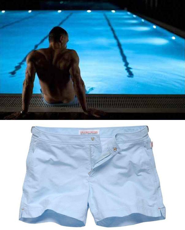 Daniel Craig wearing Orlebar Brown 'Setter' shorts in "Skyfall"