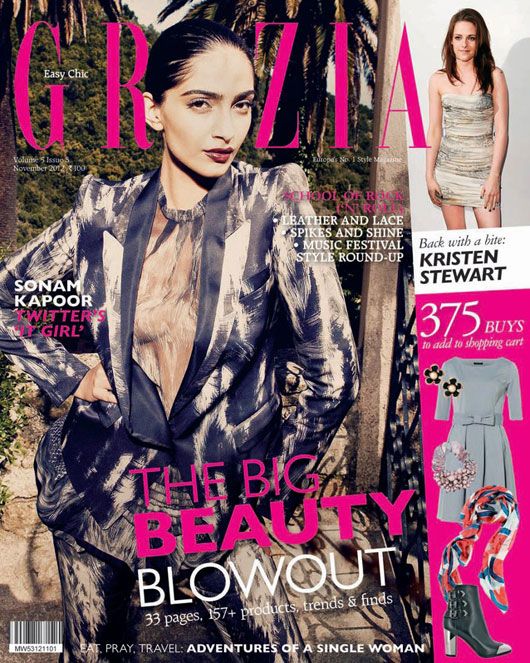 Sonam Kapoor Rocks a Pant Suit on the Cover of Grazia | MissMalini