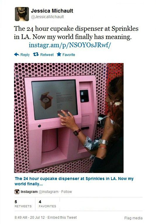 Sprinkles Cupcake ATM (Photo courtesy | Jessica Michault)