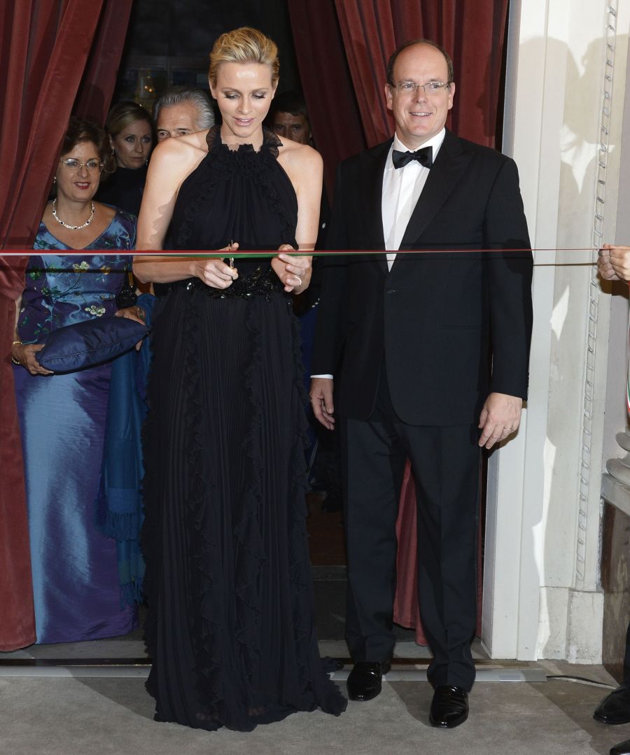 Princess Charlene of Monaco at the 2012 Ballo del Giglio in Florence, Italy on October 10, 2012
