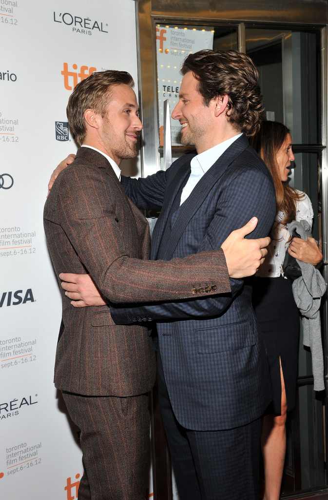 Bradley Cooper & Ryan Gosling at the TIFF premiere of "The Place Beyond The Pines"