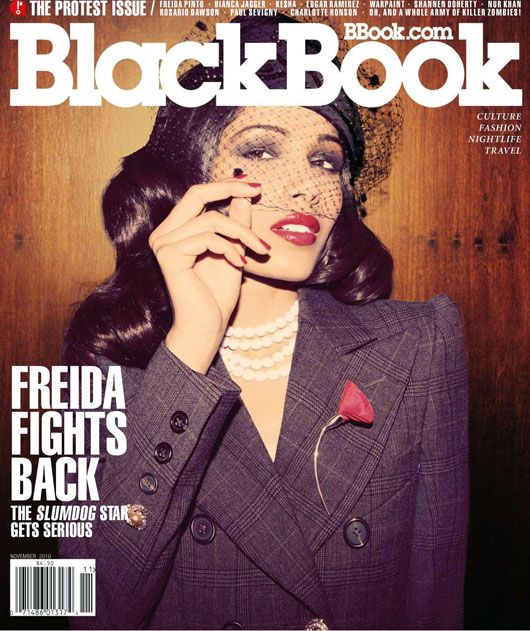 Freida Pinto on the cover of Blackbook