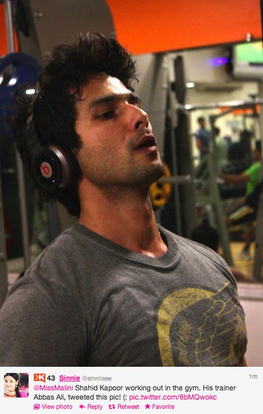 Wanna See a Picture of Shahid Working Out?