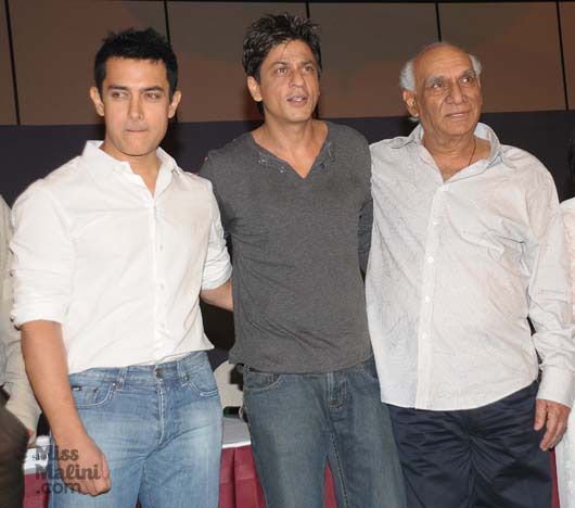 Aamir Khan, Shah Rukh Khan and Yash Chopra
