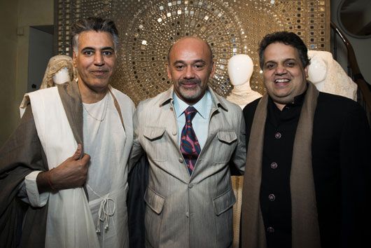 Abu Jani, Christian Louboutin & Sandeep Khosla