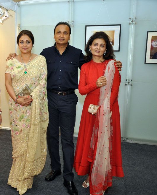 Anil & Tina Ambani with Nina Kothari