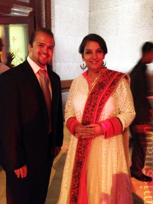 Ankit Lodha with Shabana Azmi