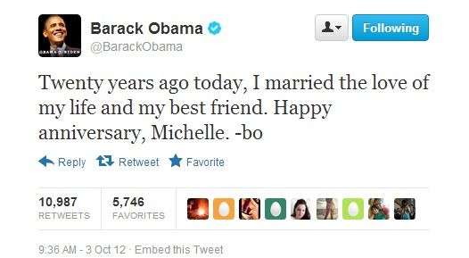 Happy Anniversary to the Obamas!