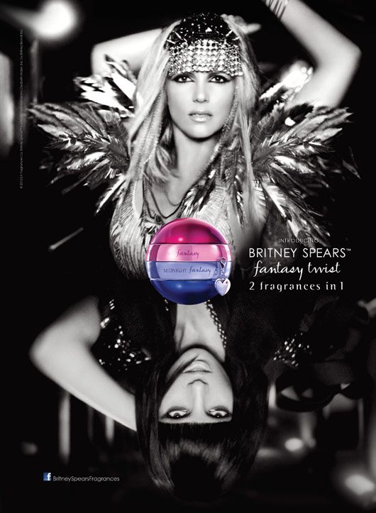 Britney Spears advertisement for Fantasy Twirl, her new perfume