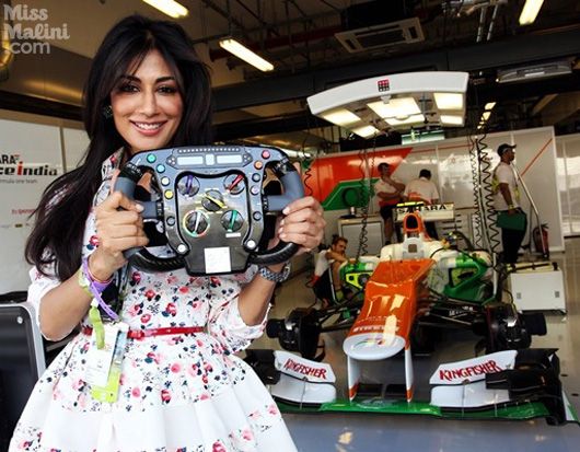 Chitrangada Singh at Abu Dhabi Grand Prix 2012
