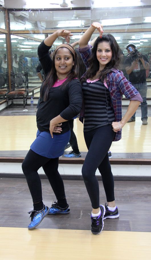 Choreographer Shabina Khan and Sunny Leone