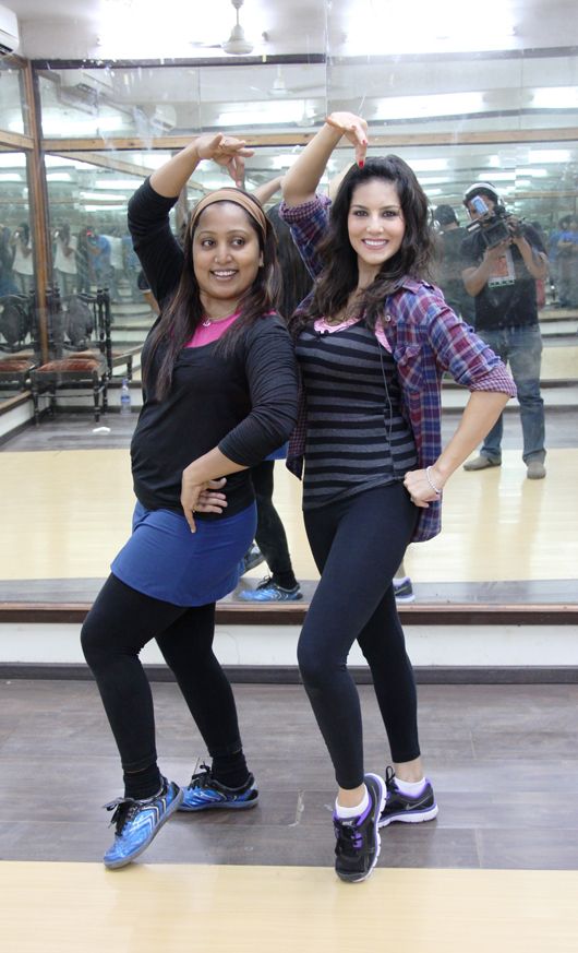 Choreographer Shabina Khan and Sunny Leone