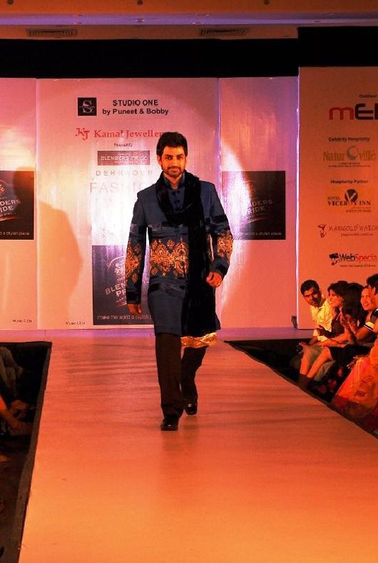 Manish Goel walks the ramp for Dehradun Fashion Week